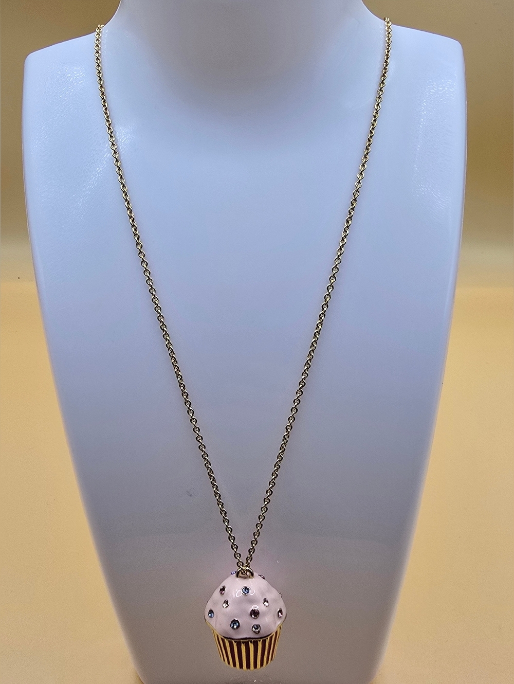 Kate Spade "Sugar Rush" Cupcake Pendant Necklace